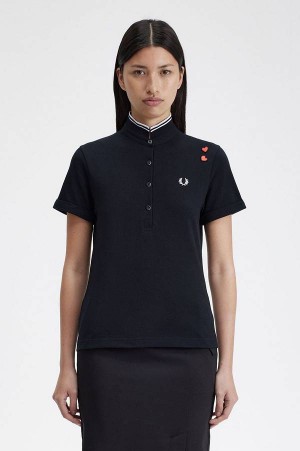 Fred Perry Amy Fred Perry Shirt Black | FP70527