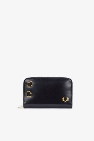 Fred Perry Amy Leather Box Wallet Black | FP70405
