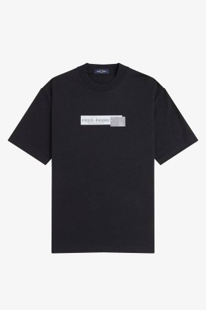 Fred Perry Archive Graphic T-Shirt Black | FP70194