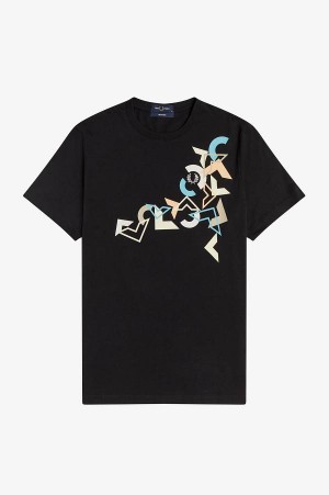 Fred Perry Arrow Print T-Shirt Black | FP70170