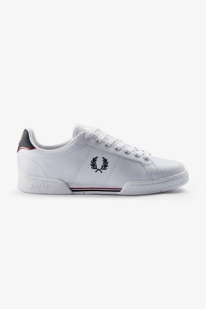 Fred Perry B722 White/Navy | FP70364