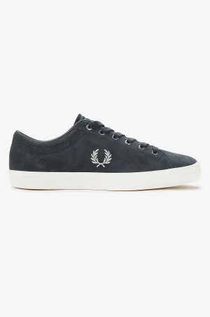 Fred Perry Baseline Suede Anchor Grey | FP70352