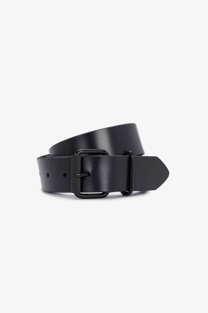 Fred Perry Box Leather Belt Black | FP70469