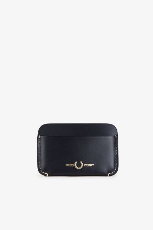Fred Perry Box Leather Cardholder Black | FP70407