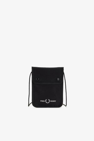 Fred Perry Branded Pouch Black | FP70297