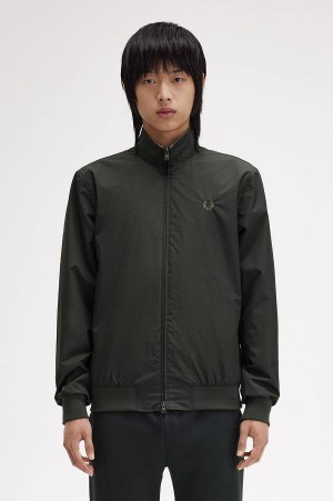 Fred Perry Brentham Jacket Night Green | FP69843