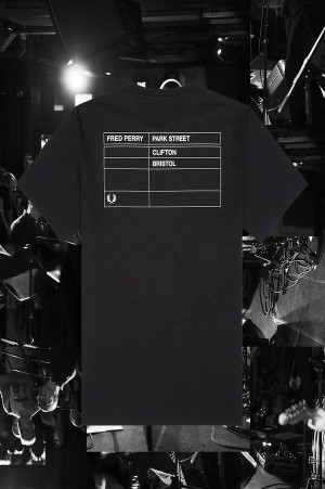 Fred Perry Bristol Ringer T-Shirt Black | FP70171