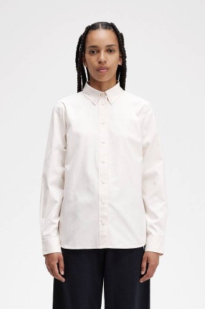 Fred Perry Button-Down Shirt Silky Peach | FP70539