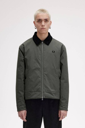 Fred Perry Caban Jacket Field Green | FP69857