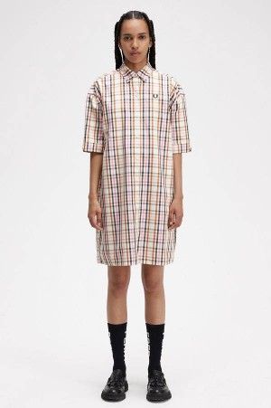 Fred Perry Check Shirt Dress Multicolor | FP70488