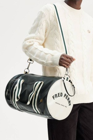 Fred Perry Classic Barrel Bag Night Green | FP70286