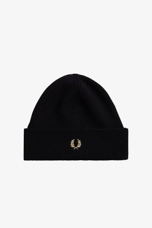 Fred Perry Classic Beanie Black | FP70401