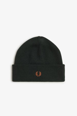 Fred Perry Classic Beanie Night Green | FP70403
