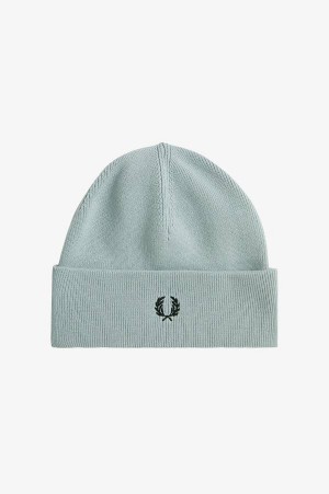 Fred Perry Classic Beanie Silver Blue | FP70402