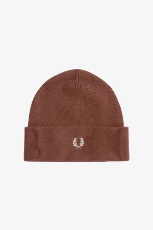 Fred Perry Classic Beanie Whisky Brown | FP70400