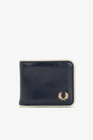 Fred Perry Classic Billfold Wallet Navy/Ecru | FP70406