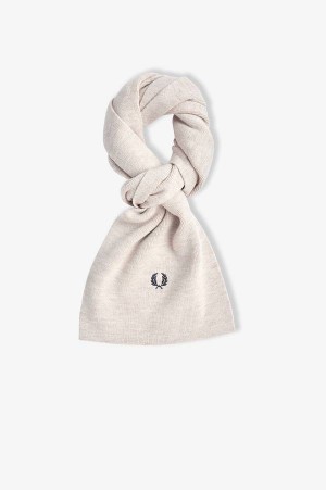 Fred Perry Classic Merino Wool Scarf Porridge Marl | FP70425