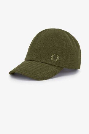 Fred Perry Classic Piqué Cap Hunting Green/Laurel Wreath Green | FP70449
