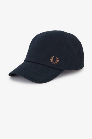 Fred Perry Classic Piqué Cap Navy/Shaded Stone | FP70442