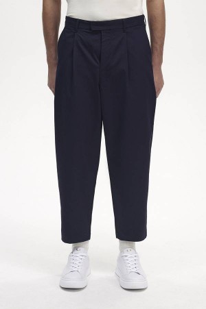 Fred Perry Cropped Trousers Navy | FP70261