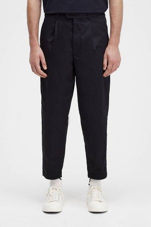 Fred Perry Cropped Twill Trouser Black | FP70262