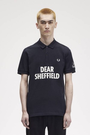 Fred Perry Dear Sheffield Fred Perry Shirt Navy | FP69902