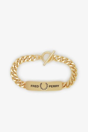 Fred Perry Fred Perry ID Bracelet Gold | FP70472