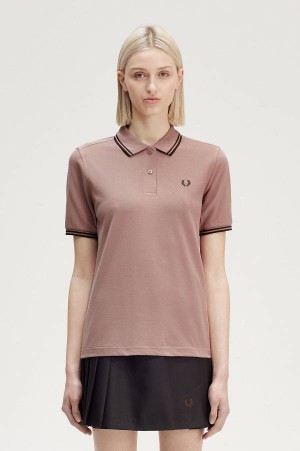 Fred Perry G3600 Dark Pink/Night Green/Night Green | FP70534