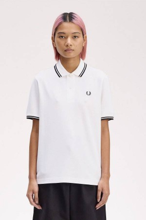 Fred Perry G3600 White/Black/Black | FP70545