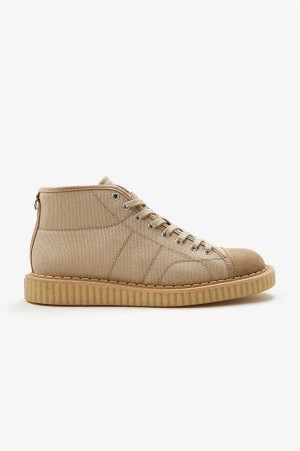 Fred Perry Heavy Canvas Monkey Boot Mid Sand | FP70385