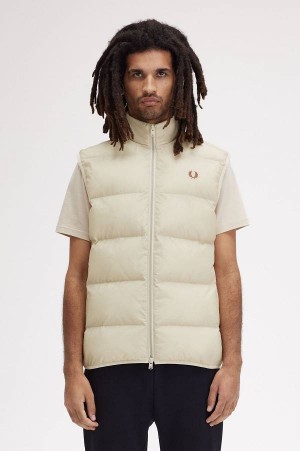 Fred Perry Insulated Gilet Oatmeal | FP69830