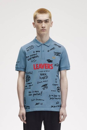 Fred Perry Leavers Fred Perry Shirt Ash Blue | FP69936
