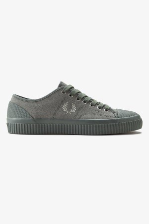 Fred Perry Low Hughes Field Green/Warm Grey | FP70341