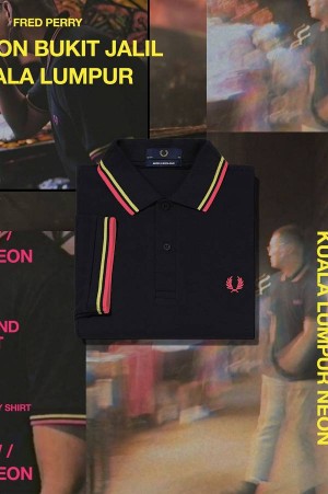 Fred Perry M12 Black/Bright Yellow/Kuala Lumpur Neon | FP69898