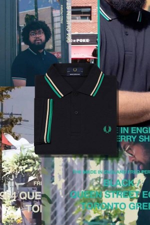 Fred Perry M12 Black/Queen Street/Toronto Green | FP69952