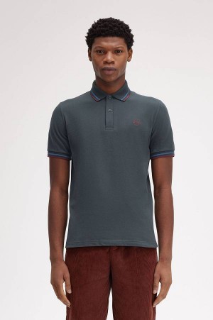 Fred Perry M12 Night Green/Midnight Blue/Oxblood | FP69884