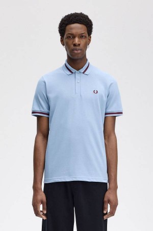 Fred Perry M2 Sky/Oxblood | FP69980
