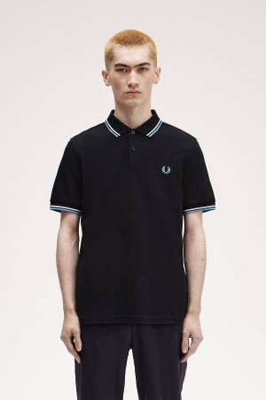 Fred Perry M3600 Black/Ecru/Soft Blue | FP70024