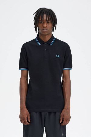 Fred Perry M3600 Black/Light Smoke/Runaway Bay Ocean | FP69954