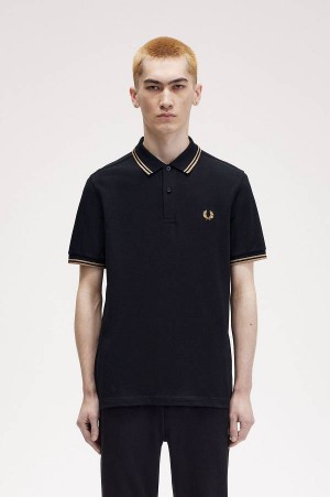 Fred Perry M3600 Black/Metallic 1964 Gold/Metallic 1964 Gold | FP70048