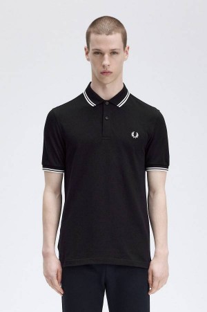 Fred Perry M3600 Black/White/White | FP70052