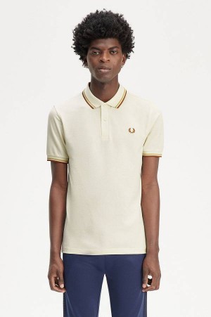 Fred Perry M3600 Ecru/Honeycomb/Marmalade | FP70009