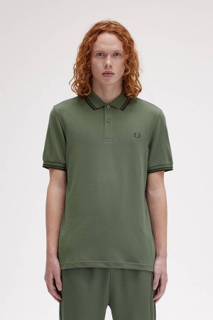Fred Perry M3600 Laurel Wreath Green/Night Green/Night Green | FP70004