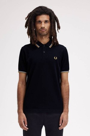 Fred Perry M3600 Navy/Ecru/Honeycomb | FP70031