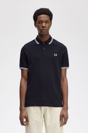 Fred Perry M3600 Navy/White/White | FP70029