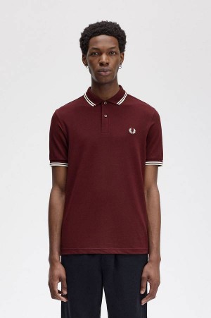Fred Perry M3600 Oxblood/Ecru/Ecru | FP70051