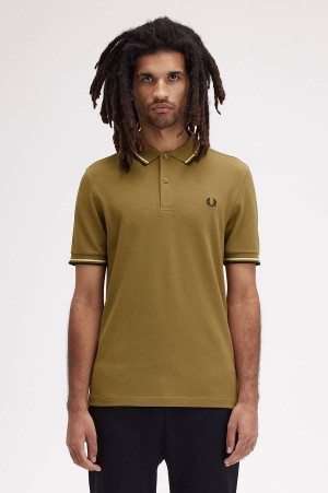 Fred Perry M3600 Shaded Stone/Ice Cream/Black | FP69972