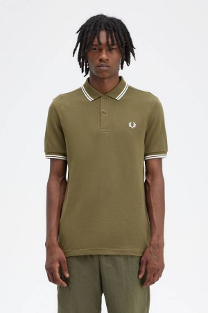 Fred Perry M3600 Uniform Green/Snow White/Light Ice | FP69947