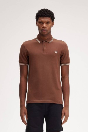 Fred Perry M3600 Whisky Brown/Porridge Marl/Porridge Marl | FP69961