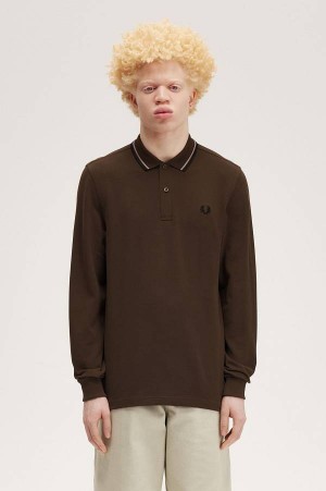 Fred Perry M3636 Burnt Tobacco/Dark Pink/Black | FP70032